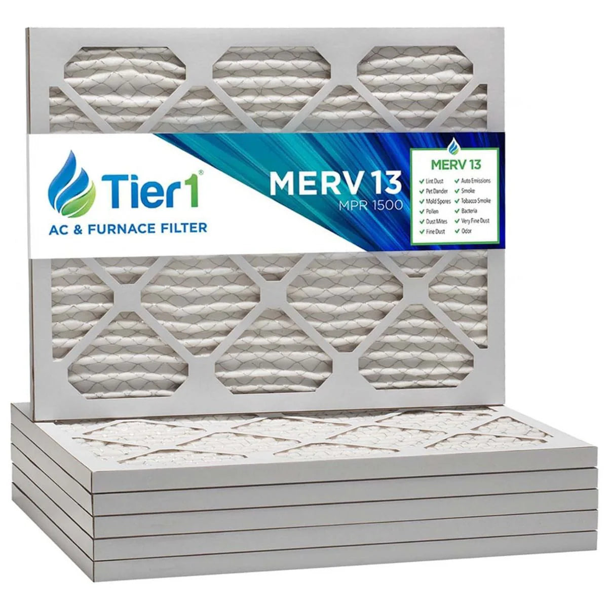 16X20X1 Merv 13 Universal Air Filter by  (6-Pack)